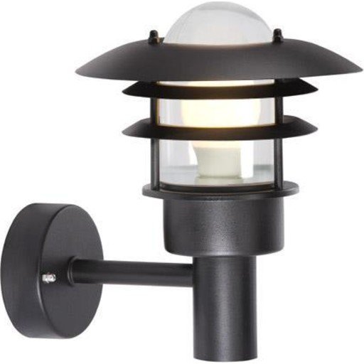 NORDLUX LØNSTRUP 22 VEGGLAMPE IP44 E27 SORT NORDLUX LØNSTRUP 22 VEGGLAMPE IP44 E27 SORT