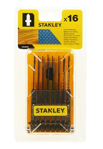 Stanley Stikksagbladsett 16 stk for Tre og Metall - STA28160