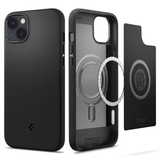 Spigen Mag Armor Mobildeksel til iPhone 14 Plus MagSafe Matte Black