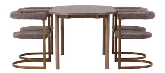 Spisegruppe Venture Home Andy Ø120 cm med 4st Morning Spisestoler