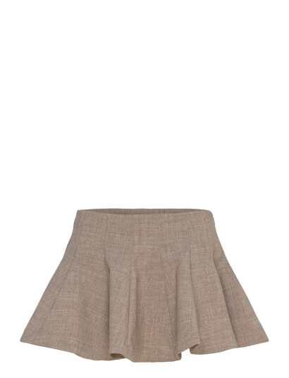 Monki Flared Mini Tutu Skirt   Beige   38