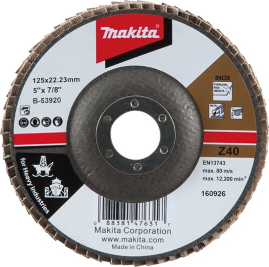 Makita Lamellslipeskive B 53920 Z40 125mm