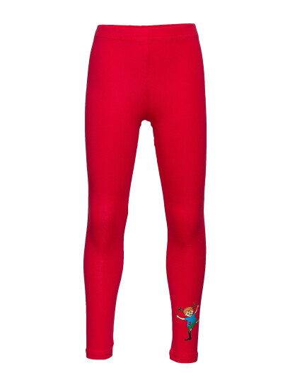 Pippi Langstrømpe Pippi Leggings Red 98 Pippi Langstrømpe Pippi Leggings Red 98