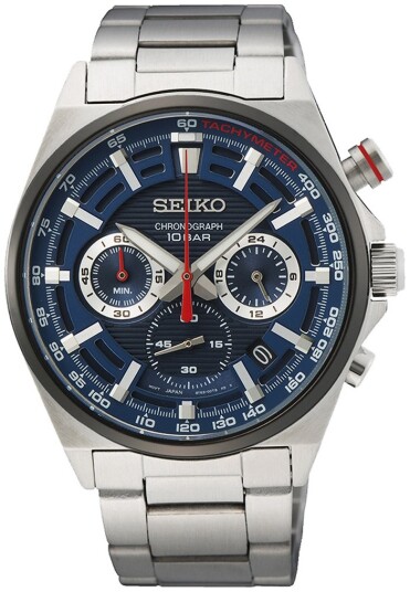 Seiko Herreklokke SSB407P1 Classic Blå/Stål Ø41 mm