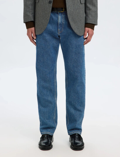 Selected Slh196-Straight Ben Kori Jeans Noos - Blue - 34 x 34