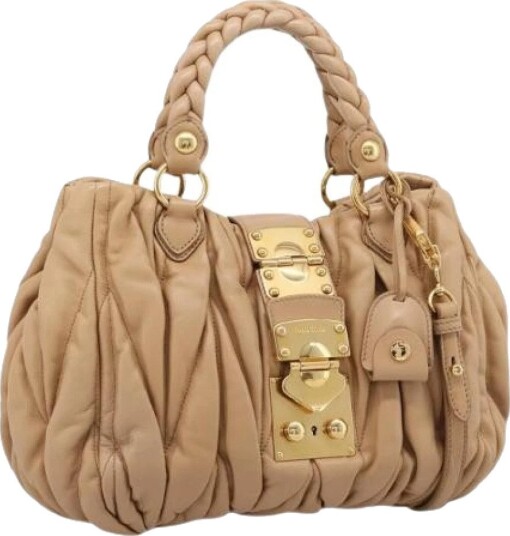 Miu Miu Pre owned Dame Pre owned Beige ONE SIZE,