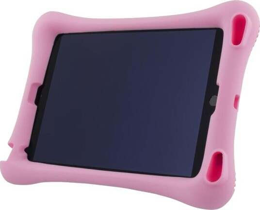 Deltaco iPad 10.2" (2021 / 2020 / 2019) / Air (2019) / Pro 10.5" Barn Deksel - Deltaco Hardfør Silikondeksel - Pink