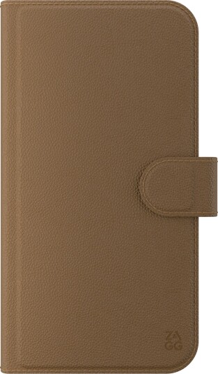 Zagg iPhone 15/14/13 lommebokdeksel (brun)