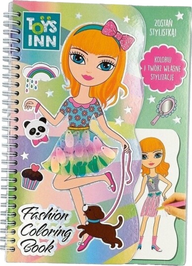 Stnux Stnux Fashion Coloring Book Med Klistremerker Mote 8523 Stnux
