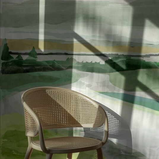 Tapet Rolig Landskapsdesign Tapet Rolig Landskapsdesign
