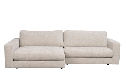 Rowico Home DUNCAN sofa 3 seter sjeselong venstre lysegrå