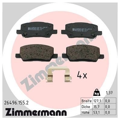 Bremseklosser ZIMMERMANN 26496.155.2 Bremseklosser ZIMMERMANN 26496.155.2