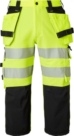 Top Swede 314 Craftsmen 3/4 Bukser Fluorescerende Gul/Sort, 1 stk. ,SBG-314175015C044 C44