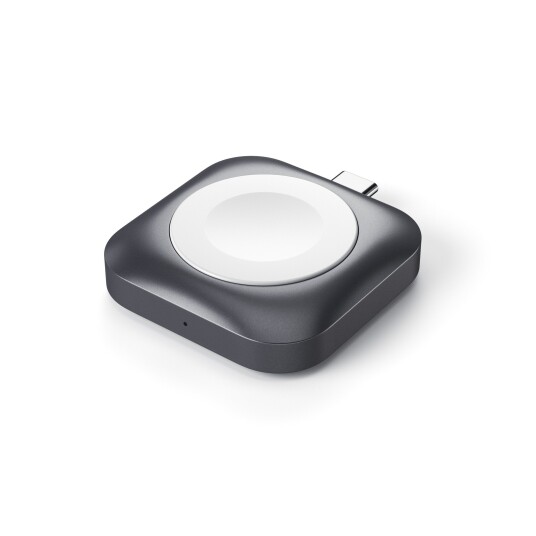 Satechi USB-C Magnetisk Lader 5W Trådløs Ladepute for Apple Watch - Romgrå Satechi USB-C Magnetisk Lader 5W Trådløs Ladepute for Apple Watch - Romgrå