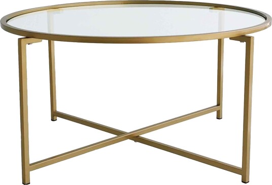 Rowman Sofabord 83 cm Rundt - Gull