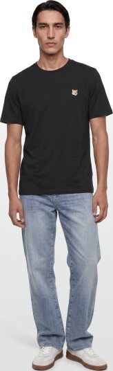 Maison Kitsune Fox Head Patch Regular Tee Shirt XS
