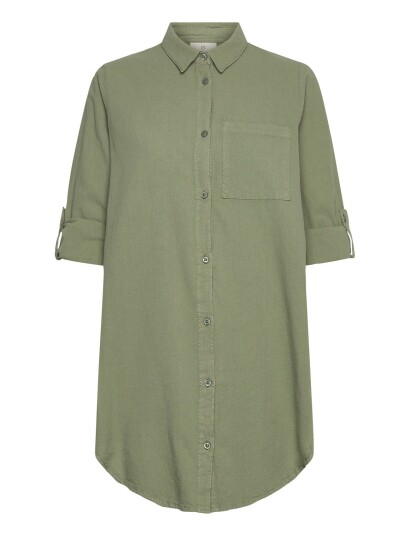 Kaffe Kanaya Shirt Tunic   Khaki green   34