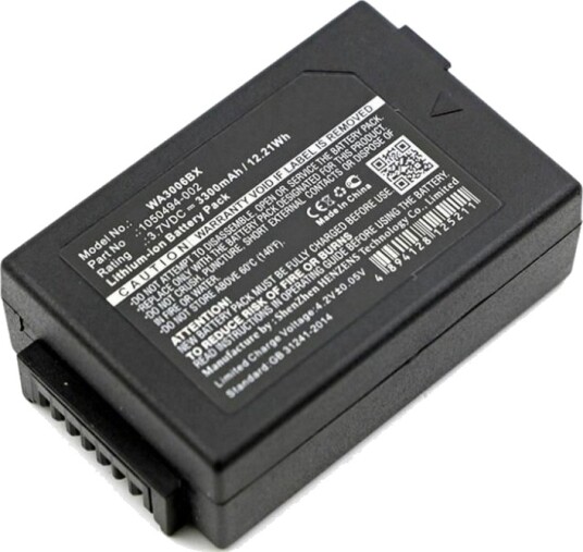 Coreparts Håndholdt Batteri Tilsvarer: Teklogix Workabout Pro G3 Teklogix Workabout Pro G4 Litiumion 3300 Mah 12 Wh Svart MBXPOS-BA0217