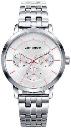 Mark Maddox Dameklokke MM7015 17 Classic Sølvfarget/Stål Ø34 mm