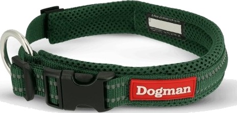 Dogman Air Mesh Polstret Halsbånd Olivengrønn L Dogman Air Mesh Polstret Halsbånd Olivengrønn L
