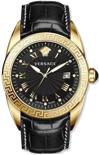 Versace Herreklokke VEFE01718 V Sport II Sort/Lær Ø42 mm Versace Herreklokke VEFE01718 V Sport II Sort/Lær Ø42 mm