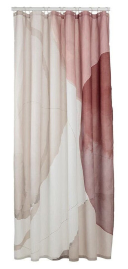 Sealskin Earth Dusjforheng 180x200 Mørk Rosa