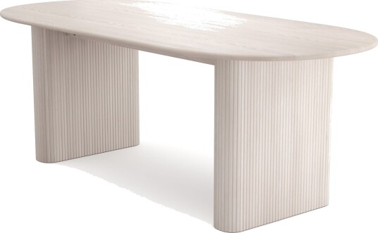 Noira spisebord 220x100cm - Hvitlasert