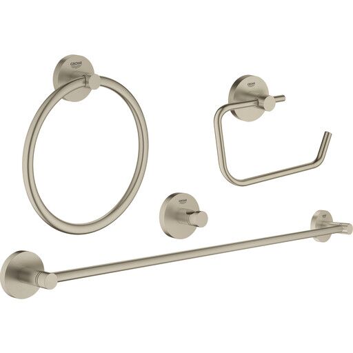 Grohe Essentials baderomssett Matt Nikkel