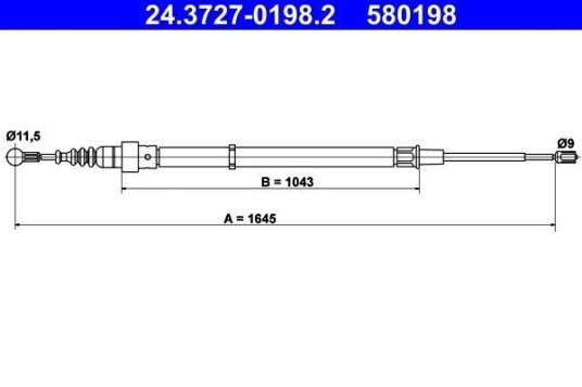 Bremsewire ATE 24.3727 0198.2