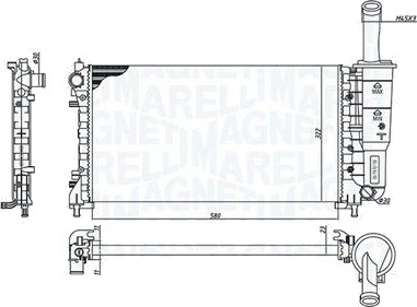 Radiator MAGNETI MARELLI 350213194200