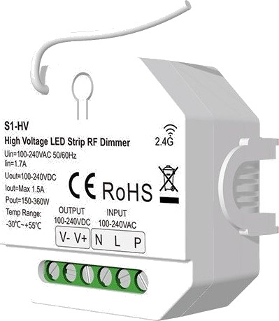 Ledlife LEDlife rWave 230V LED strips dimmer RF push dim 360W