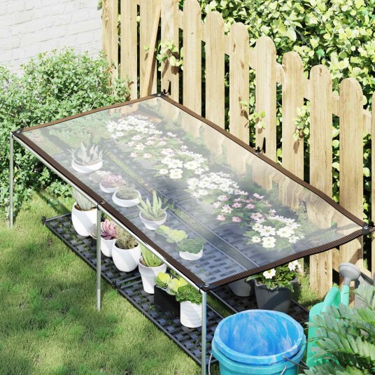 vidaXL Plante Dekke 1 x 2,5 m PE Gjennomsiktig