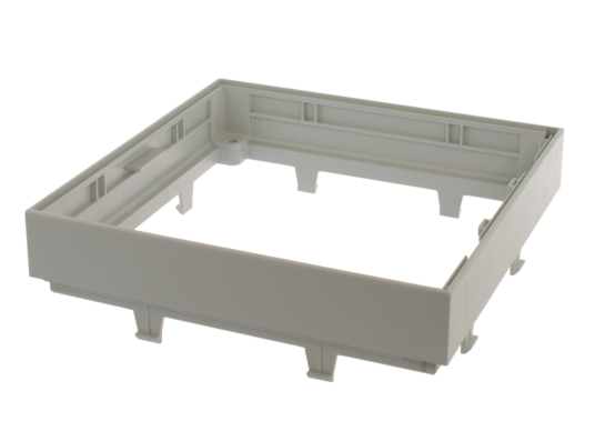 Krone 4810001 Forhøyningsramme utenpåliggende grå 215 x 215 x 37 mm Installasjonsmaterial