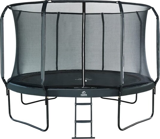 Mzone Pro Edition rund trampoline 4,27 m komplett pakke med sikkerhetsnett og stige