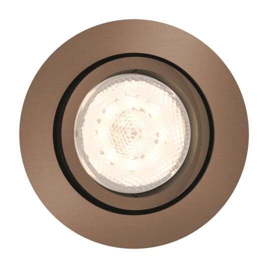 PHILIPS SHELLBARK INNFELT 1X4,5W SPOTLYS KOPPER 5020105P0