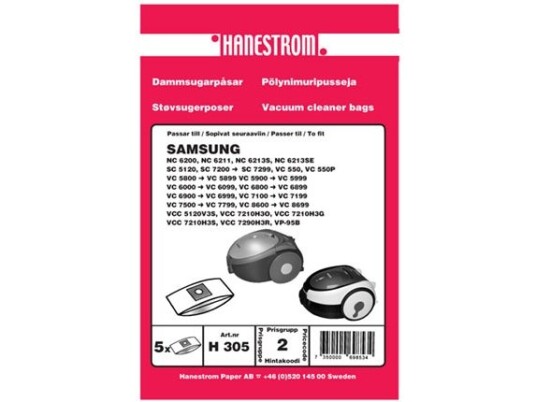 Dammsugarpåsar Samsung Vcc 7210H3o Dammsugarpåsar Samsung Vcc 7210H3o