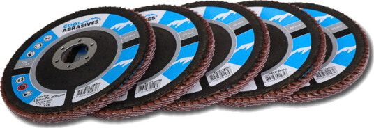 Ø125mm Keramiske Lamellflapskiver Cool Flap Disc 5 stk.  Korn P60