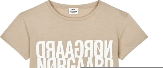 Mads Nørgaard Single Cotton Tuvina Tee Beige 116 Mads Nørgaard Single Cotton Tuvina Tee Beige 116