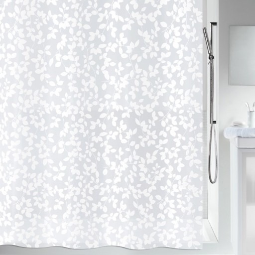 Spirella gardin blatt hvit 180x200 cm