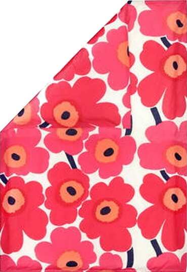 Marimekko Unikko Dc 240 x 220 Cm Rød