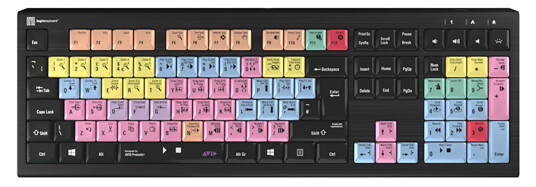 Logickeyboard Avid Pro Tools PC ASTRA 2 PC Backlit UK