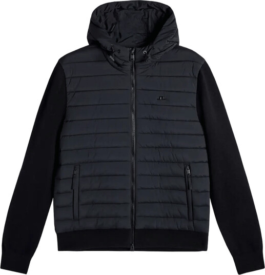 J. Lindeberg Thaden Knit Hood Hybrid Jacket Black S