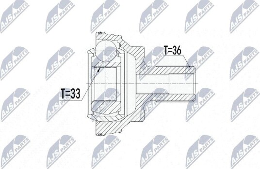 Nty Drivknute drivaksel NTY NPZ VW 047