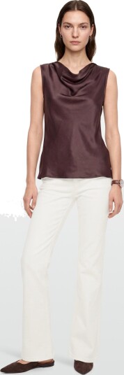 Maison Kitsune Straight Fit Jeans Cream 25