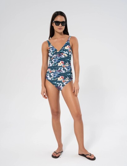 Panos Emporio Fleur Simi Swimsuit Green 42