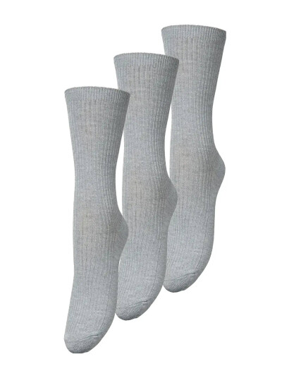 Becksöndergaard Telma Solid Sock 3 Pack - Grey - 37-39 Becksöndergaard Telma Solid Sock 3 Pack - Grey - 37-39
