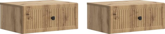 Nattbordskap 2 pcs Artisan eik 49 x 34,5 x 20 cm Konstruert tre
