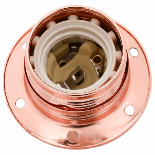 Lampeholdere 2 stk rosa gull E27 Lampeholdere 2 stk rosa gull E27
