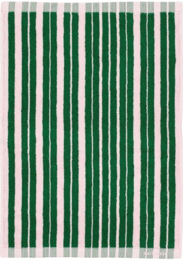 Marimekko Raide håndkle 50x70 cm Green light pink