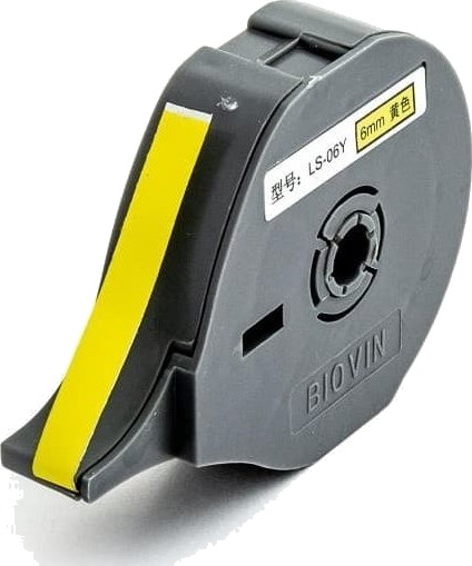 Biovin Selvklebende Tape Gul 6 Mm 8 M I Kassett Ls 06Y